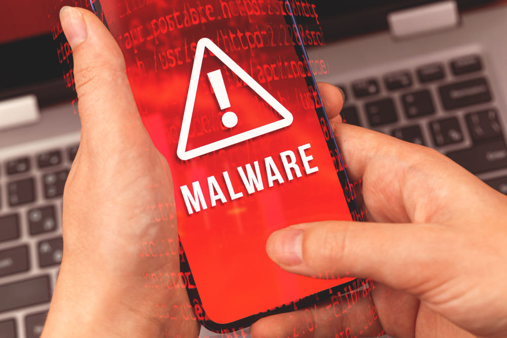 A device malware attack