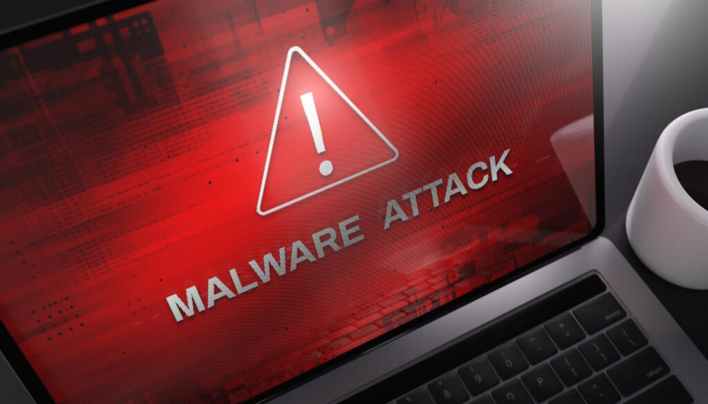 A malware attack warning