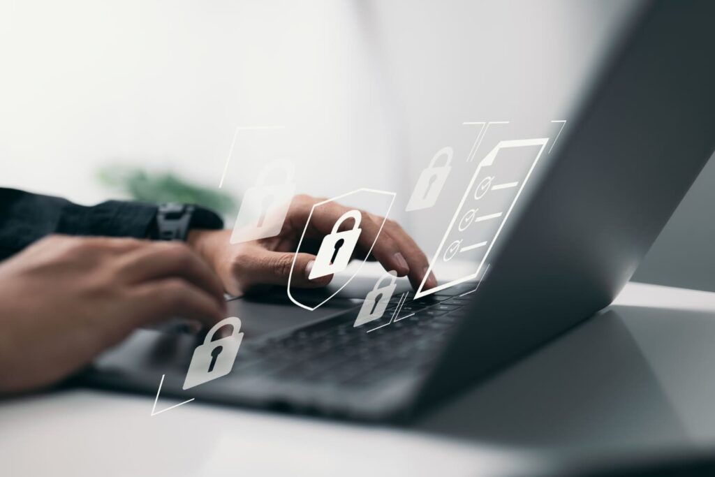 A person implementing encryption to a data