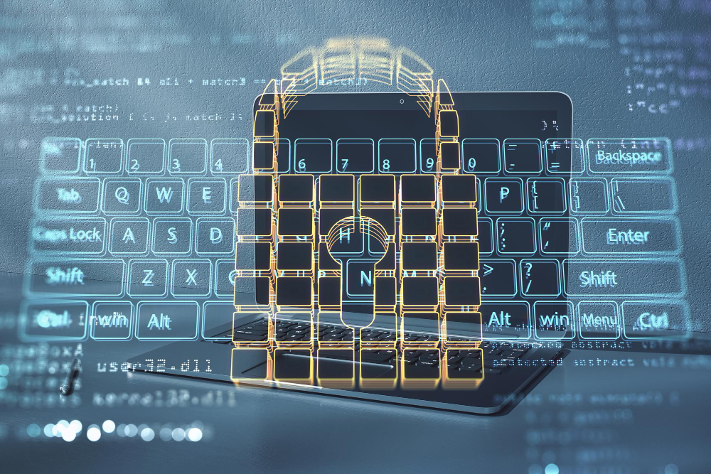Padlock with keyboard symbolize Homomorphic Encryption