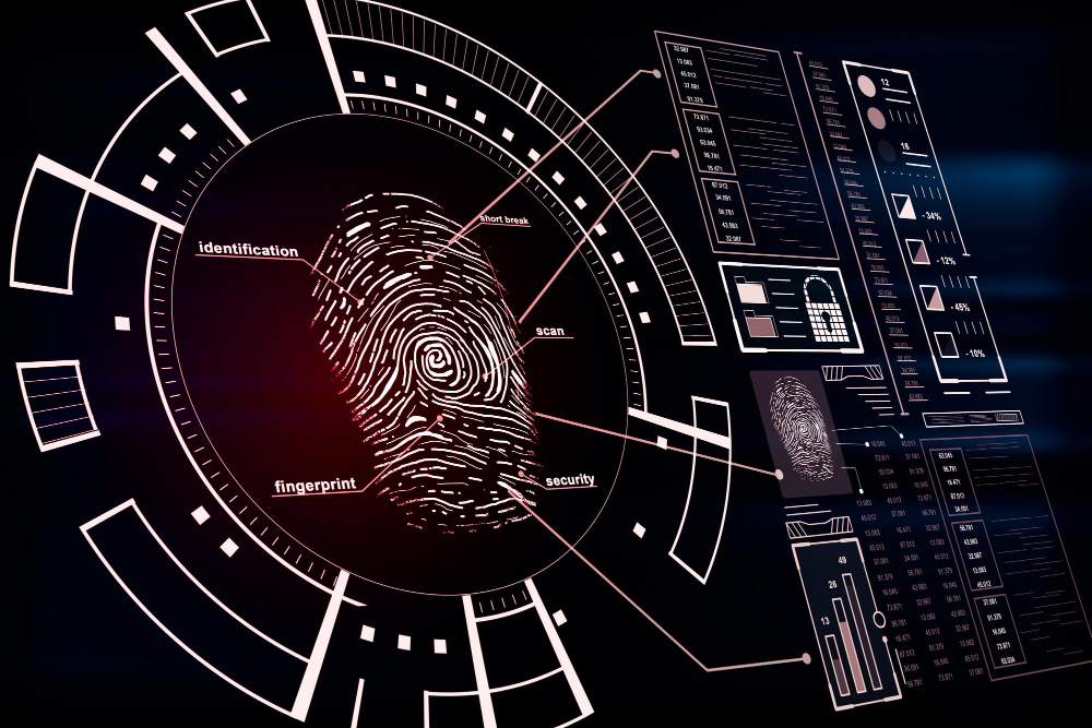 fingerprint in a screen