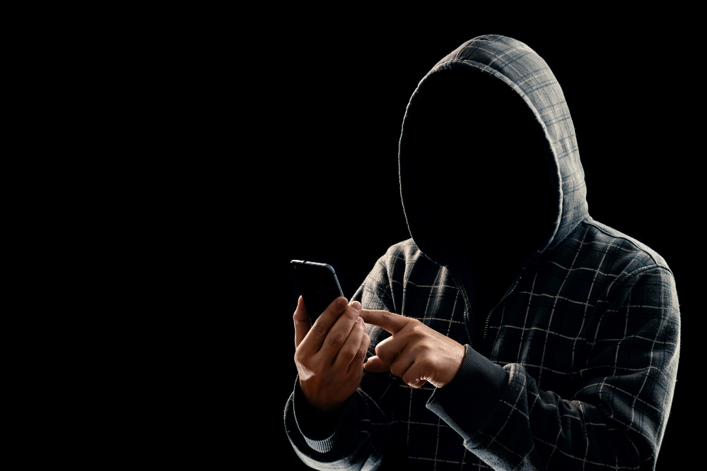 A vishing attacker