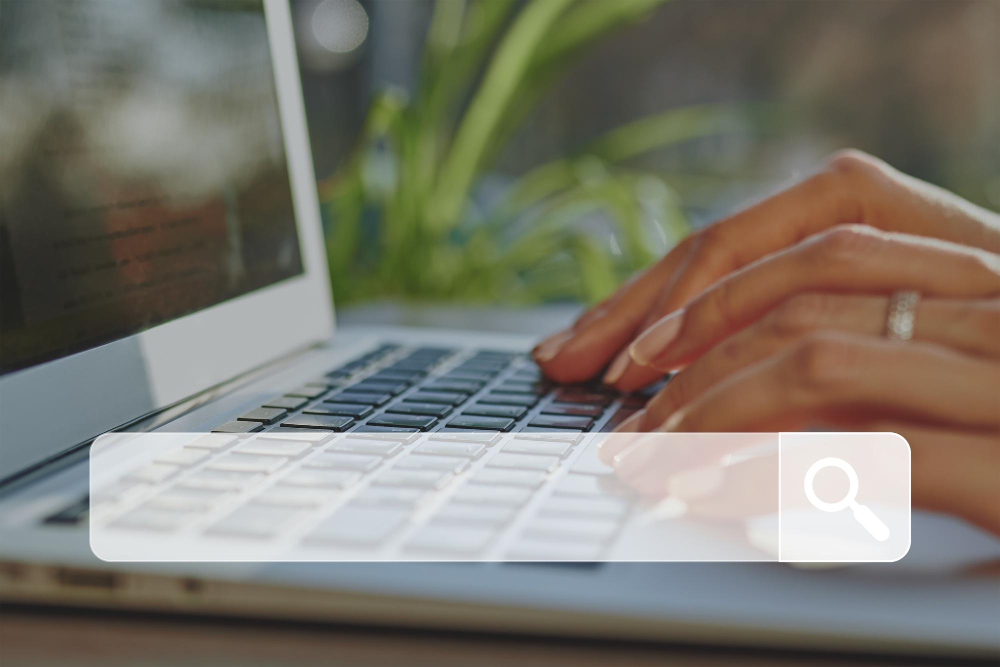 A user checking the address bar