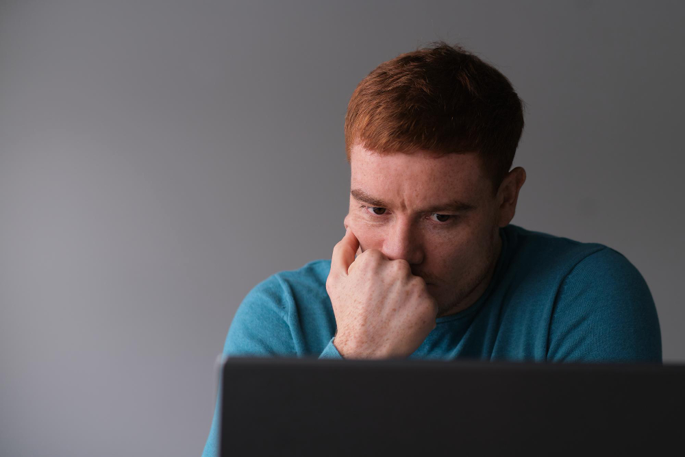 A worried man