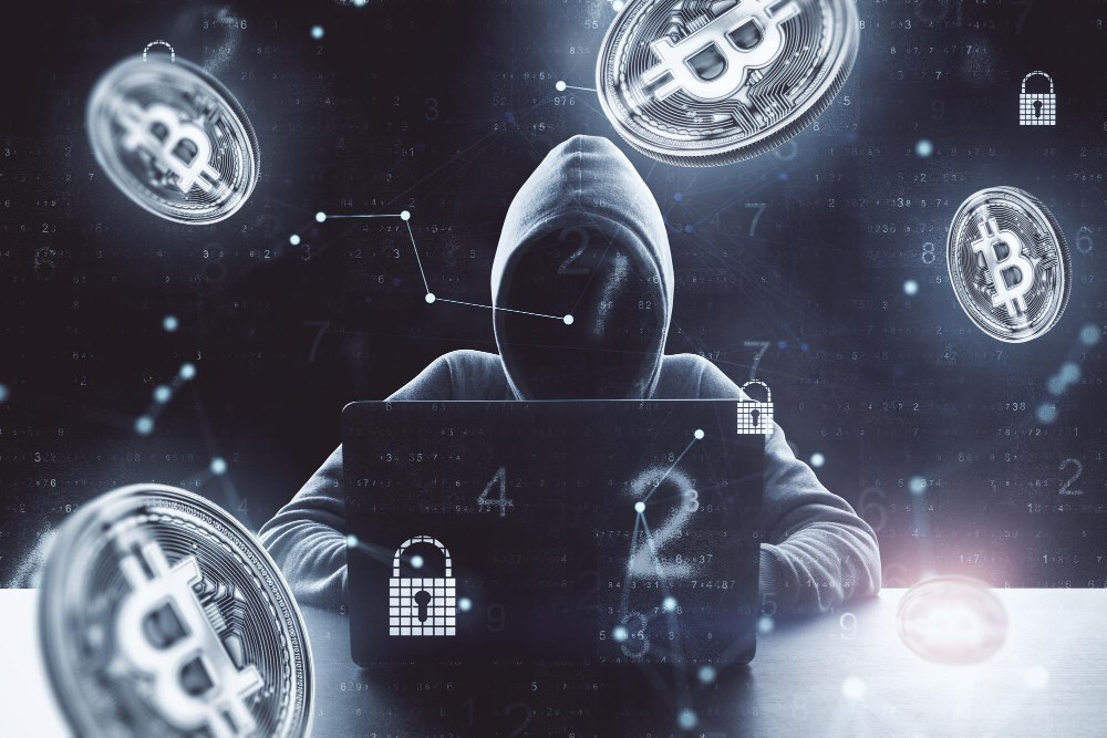 Hacker working on an extortionware asking for cryptocurrency