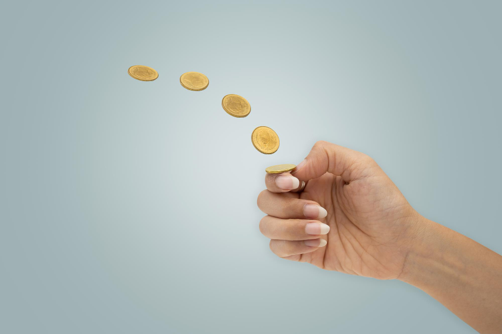 Quantum coin-flipping illustration