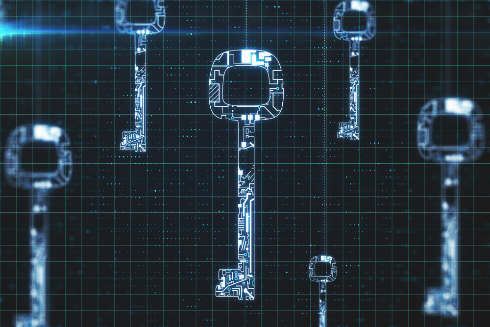 Private and public keys for encryption